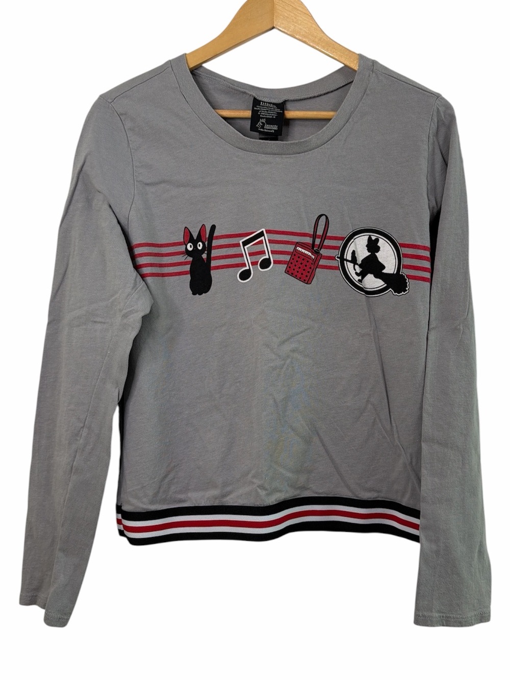 Kiki’s Delivery Service Long Sleeve Shirt Studio Ghibli Grey L